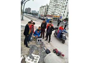 水上物探勘察、管道CCTV機器人施工現(xiàn)場照片